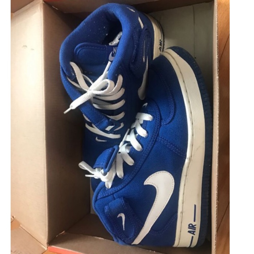 Air Force 1 mid royal blue 5y